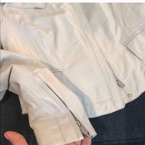 Hanii Y Sheepskin Leather Moto Jacket - Picture 4 of 8